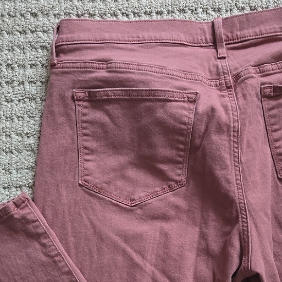 Trendy Pink Straight Leg Denim Jeans - Picture 5 of 7